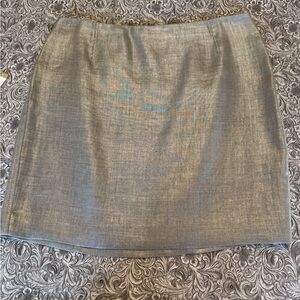 Elie Tahari Metallic Gray Mini Skirt